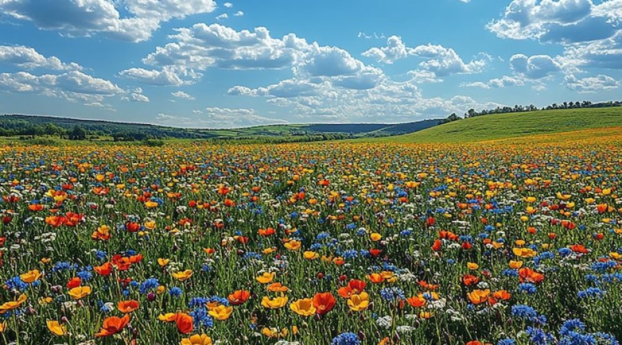 vast-green-field-with-colorful-wildflowers-clear-blue-sky-white-clouds-background_1325692-5591